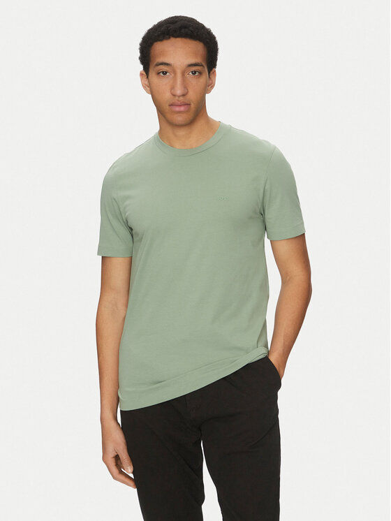 BOSS BOSS Camiseta Thompson 01 50468347 Verde Regular Fit