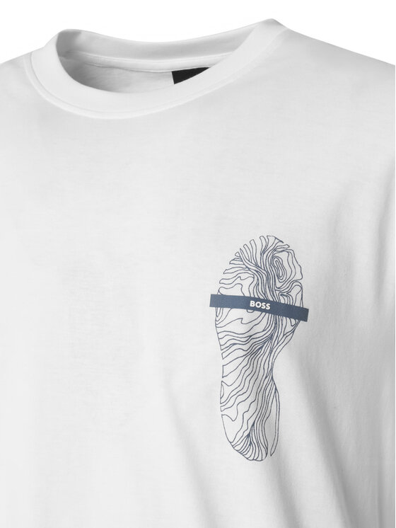 BOSS BOSS Camiseta 50571291 Blanco Regular Fit