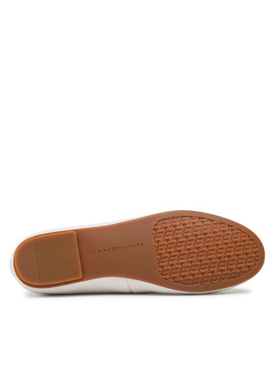 Tommy Hilfiger Balerinke Tommy Hilfiger Round Th Ballerina FW0FW07132 Bijela