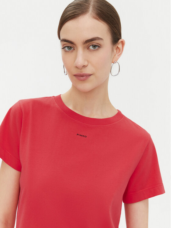 PINKO PINKO T-shirt 100373 A228 Rosso Regular Fit