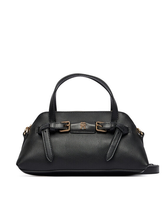 Tommy Hilfiger Rankinė Tommy Hilfiger Th Buckle Mini Tote AW0AW19034 Juoda