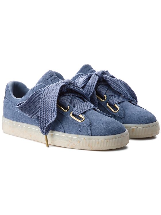 Puma Sneakersy Puma Suede Heart Celebrate 365561 03 Niebieski