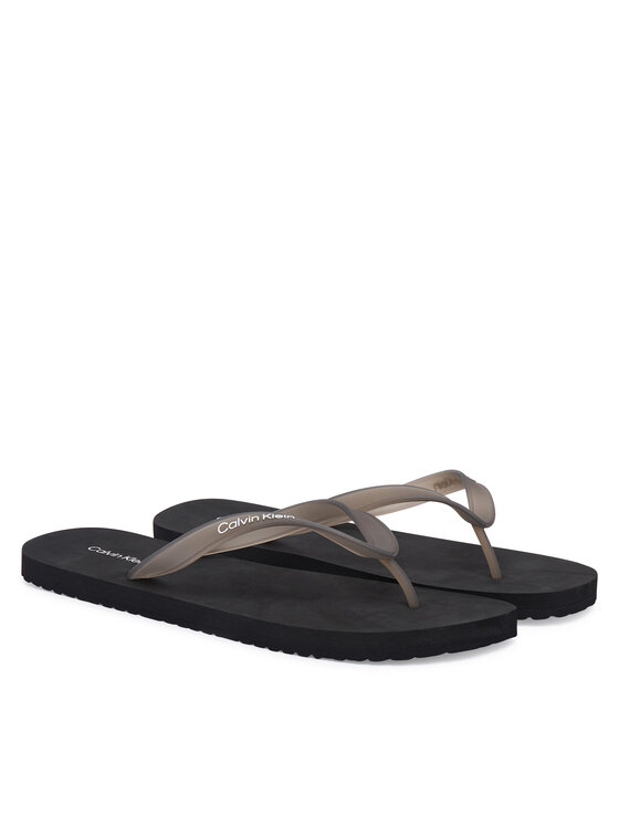 Calvin Klein Žabky Calvin Klein Beach Thong Slide HM0HM02105 Černá