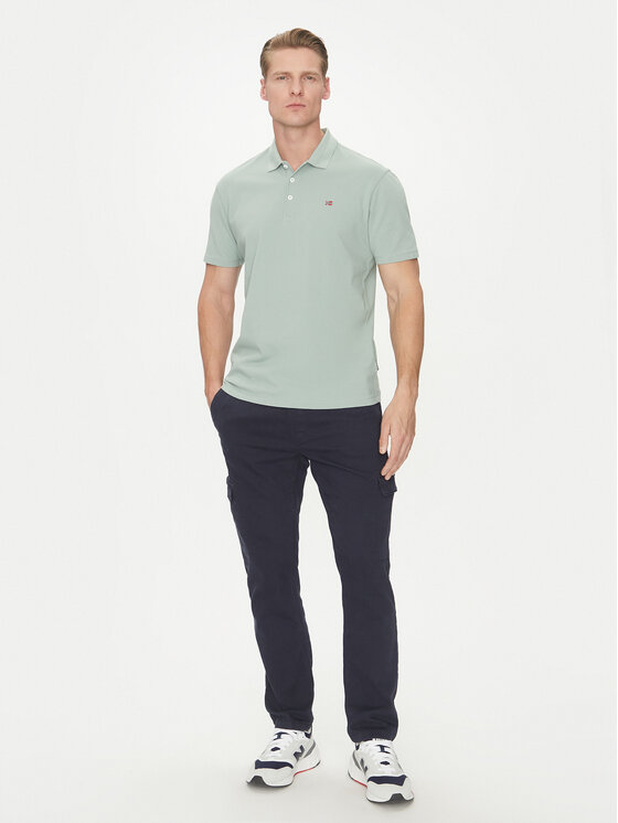 Napapijri Napapijri Polo majica Ealis NP0A4H8B Zelena Regular Fit