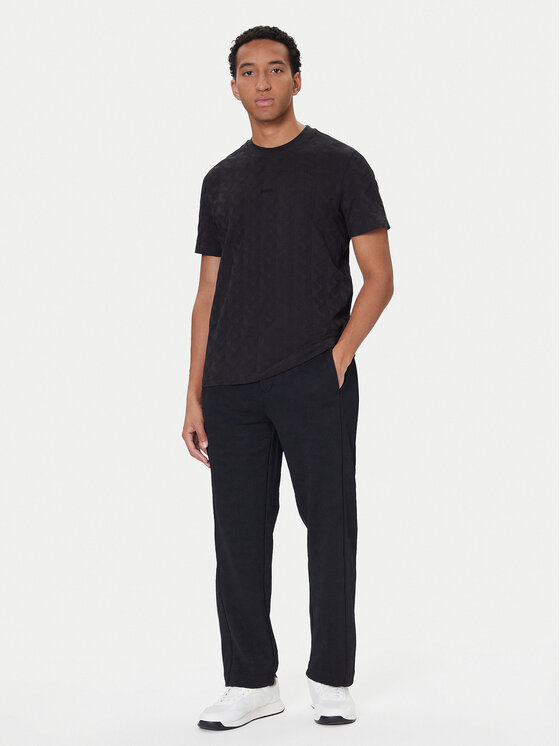 BOSS BOSS Camiseta Mirror Artwork 50548649 Negro Relaxed Fit