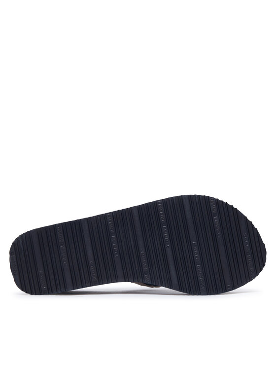 Tommy Hilfiger Žabky Tommy Hilfiger Th Wedge Crochet Summer Sandal FW0FW09420 Tmavomodrá