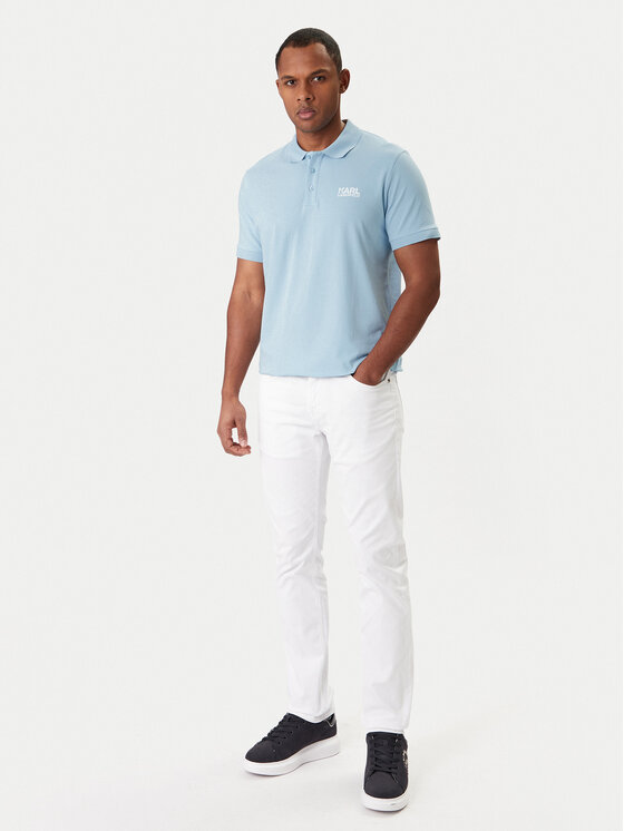 KARL LAGERFELD KARL LAGERFELD Polo 745780 561235 Celeste Regular Fit