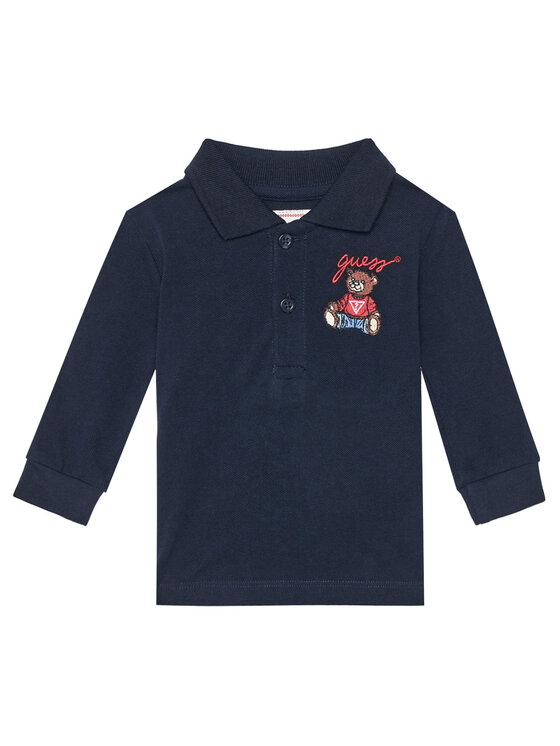 Guess Guess Поло N5YP00 KADZ4 Cиній Regular Fit