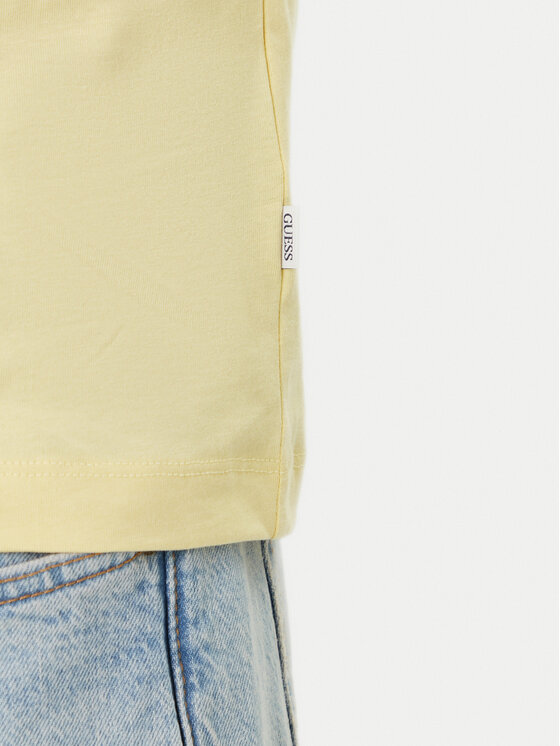 Guess Jeans Guess Jeans Camiseta M6GIC0 K8HM0 Amarillo Regular Fit
