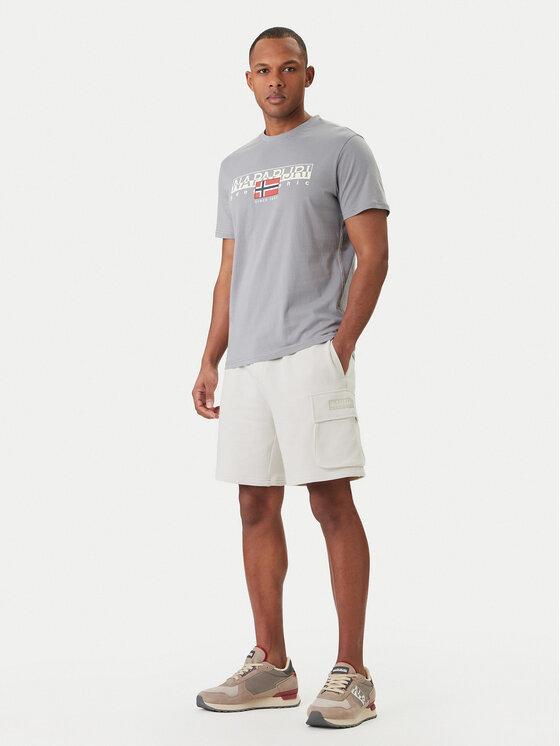 Napapijri Napapijri Camiseta S-Aylmer NP0A4HTO Gris Regular Fit