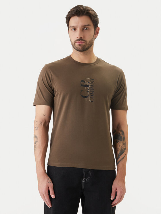 C.P. Company C.P. Company Camiseta 20CMTS084A005100W Verde Regular Fit