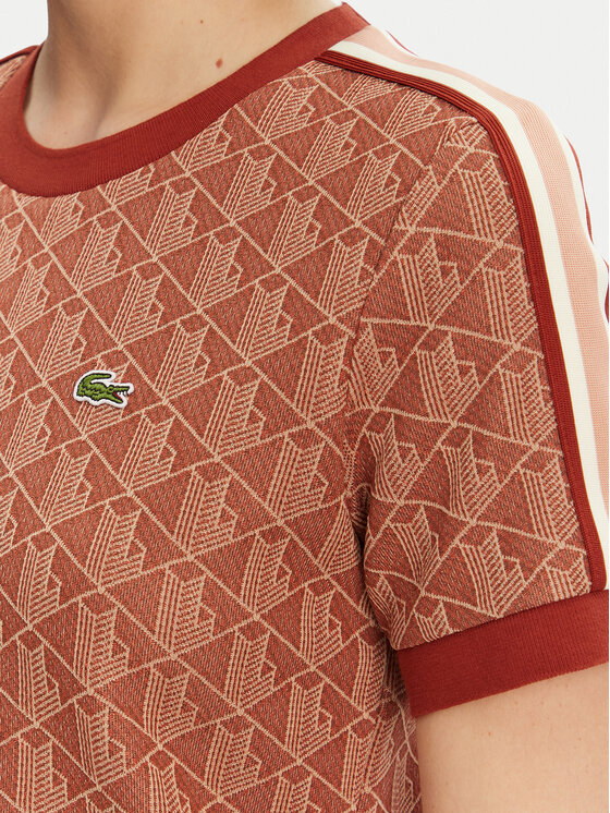 Lacoste Lacoste Футболка TF3244 Оранжевий Slim Fit