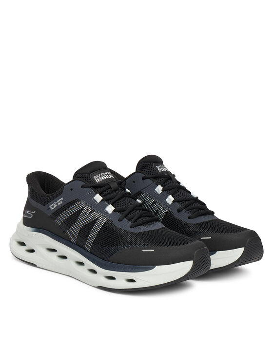 Skechers Buty do biegania Skechers Max Cushioning Glide-Step 220422 BKGY Czarny