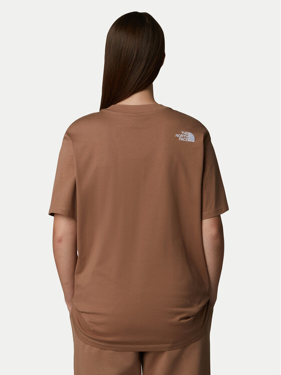 The North Face The North Face T-shirt Simple Dome NF0A87NQ Marrone Oversize