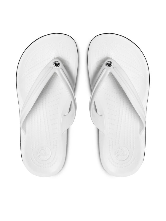 Crocs Čības uz pirksta Crocs Crocband Flip 11033 Balts