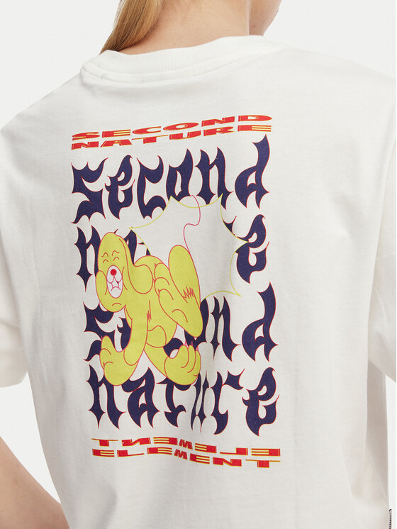 Element Element Camiseta Second Nature W ELJZT00142 Blanco Relaxed Fit