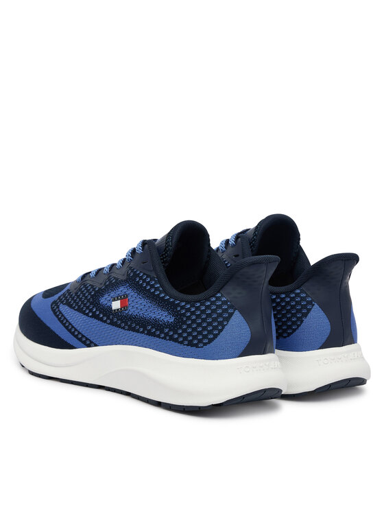 Tommy Jeans Sneakersy Tommy Jeans Runner Knitted EM0EM01713 Niebieski