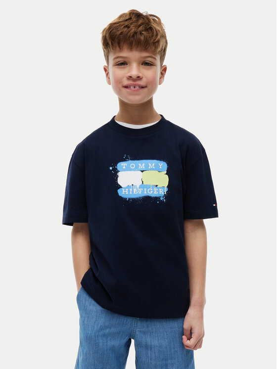 Tommy Hilfiger Tommy Hilfiger Camiseta KB0KB10546 Azul marino Regular Fit