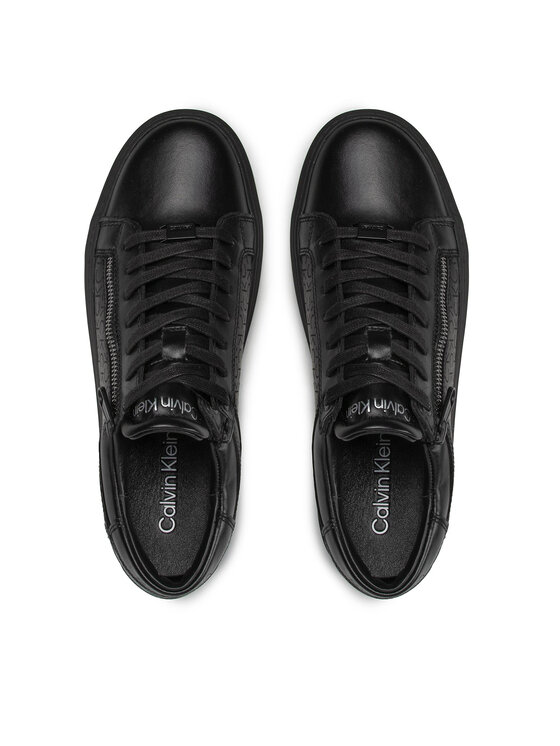 Calvin Klein Superge Calvin Klein Low Top Lace Up W Zip Mono HM0HM00282 Črna