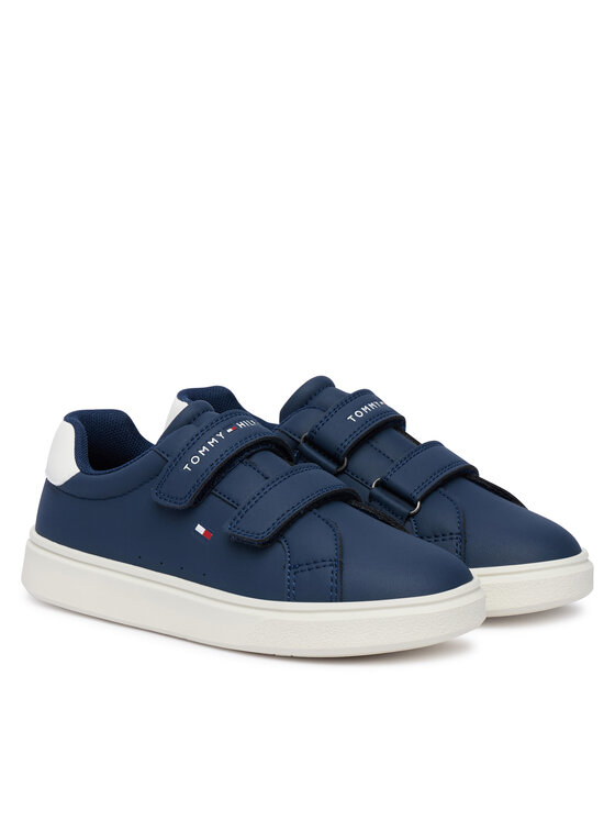 Tommy Hilfiger Sportcipők Tommy Hilfiger Low Cut Velcro Sneaker T1X9-35216-1355 S Sötétkék
