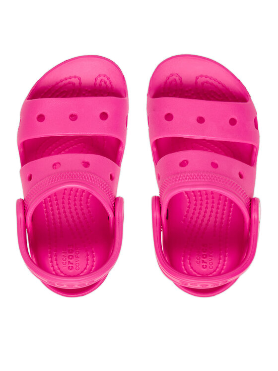 Crocs Sandały Crocs Toddler Classic Crocs Sandal 207537 Różowy