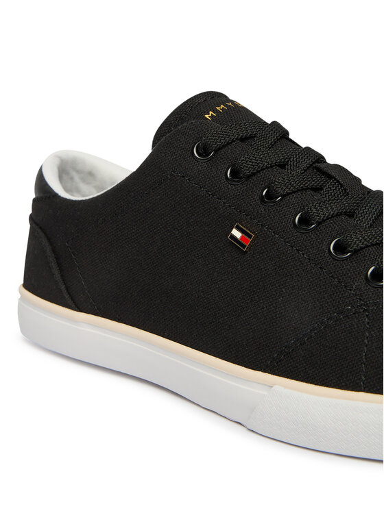 Tommy Hilfiger Teniszcipő Tommy Hilfiger Th Low Profile Vulc Canvas FW0FW09102 Fekete