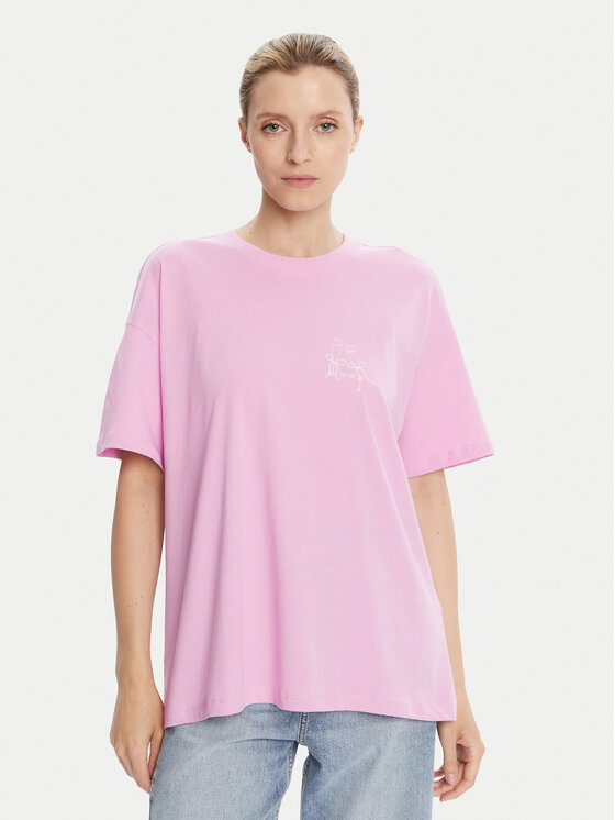 ONLY ONLY Camiseta Vivvi 15346761 Rosa Regular Fit