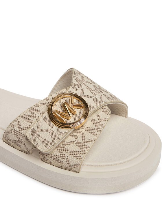 MICHAEL Michael Kors Шльопанці MICHAEL Michael Kors MK Pool 40R6MKFA1B Кремовий