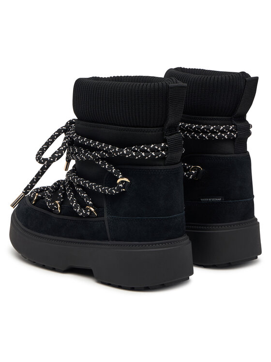 Tommy Hilfiger Snehule Tommy Hilfiger Lace-Up Water Resist Snow Boot FW0FW09546 Čierna