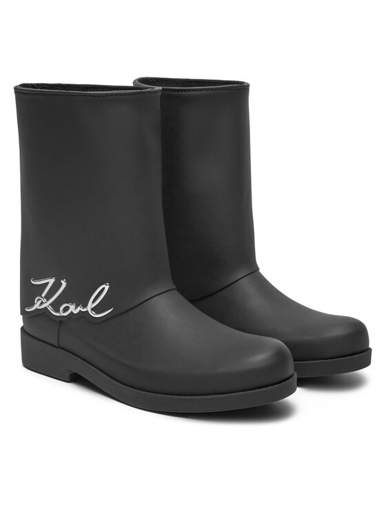 KARL LAGERFELD Holínky KARL LAGERFELD Kalosh KL47064 Černá