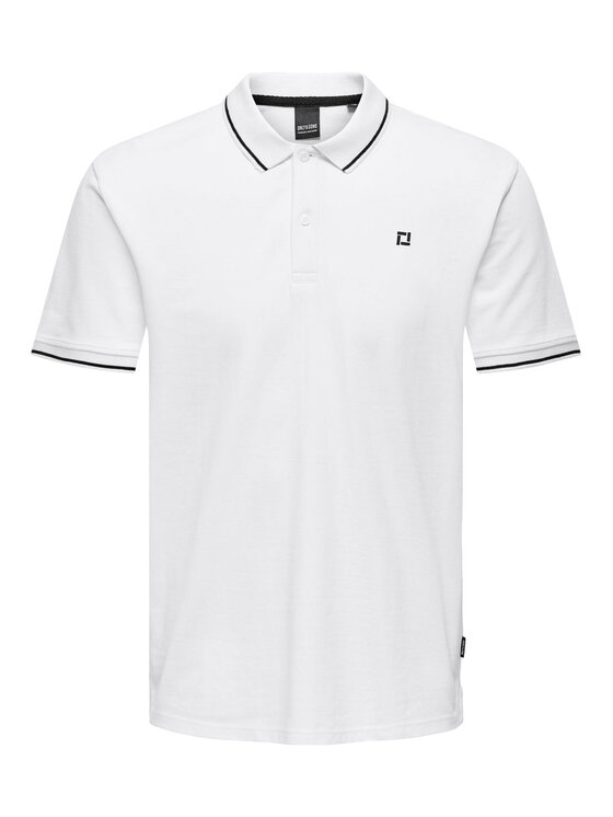 Only & Sons Only & Sons Поло Fletcher 22024827 Білий Regular Fit