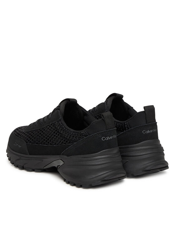 Calvin Klein Snīkeri Calvin Klein Hike Runner Lace Up Techmix YW0YW02030 Melns