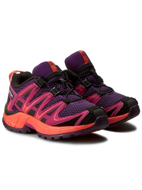 Salomon Sneakersy Salomon Xa Pro 3D K 390445 05 M0 Cosmic Purple/Deep Dalhia/Coral Punch