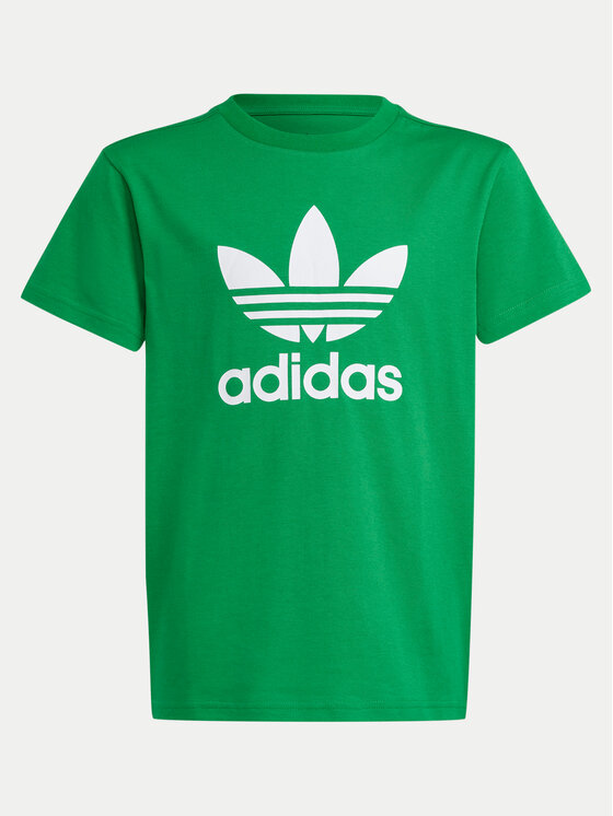 adidas adidas Majica Trefoil IY4003 Zelena Regular Fit