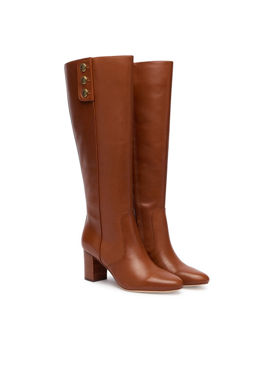 LAUREN RALPH LAUREN Čižmy LAUREN RALPH LAUREN Kenndi 802977889001 Hnedá