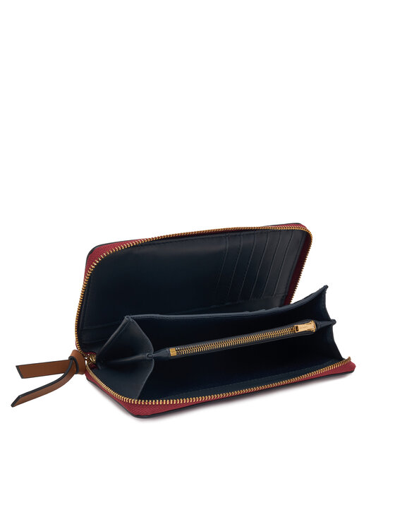 Tommy Hilfiger Portofel Tommy Hilfiger Th Leather Lrg Za Wallet AW0AW18941 Roșu