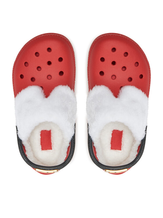 Crocs Шльопанці Crocs Classic Lined Santa Clog 210933 Червоний