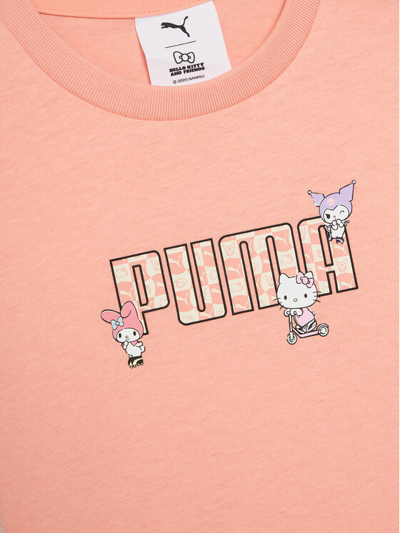Puma Puma Póló PUMA X Hello Kitty And Friends 630062 Koral Regular Fit