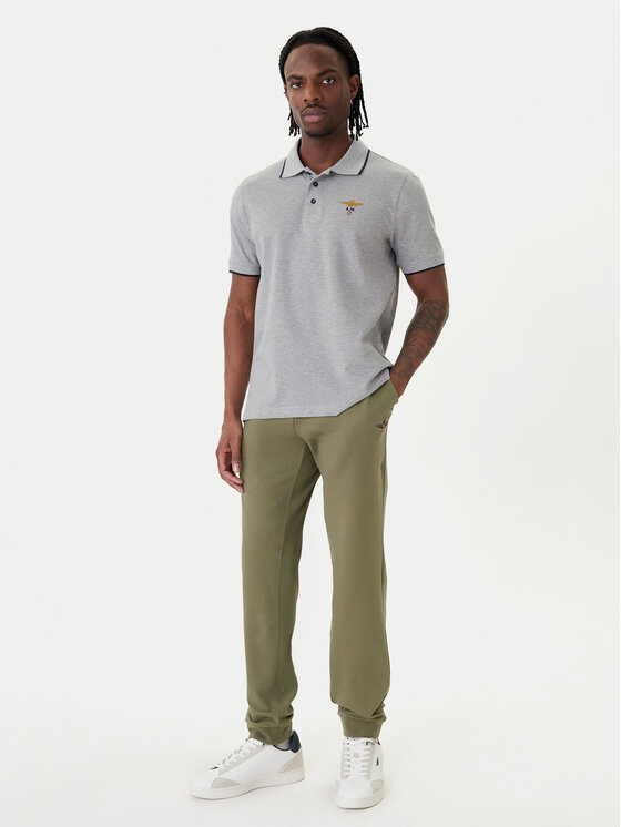 Aeronautica Militare Aeronautica Militare Polo 261PO1308UP00082 Gris Regular Fit