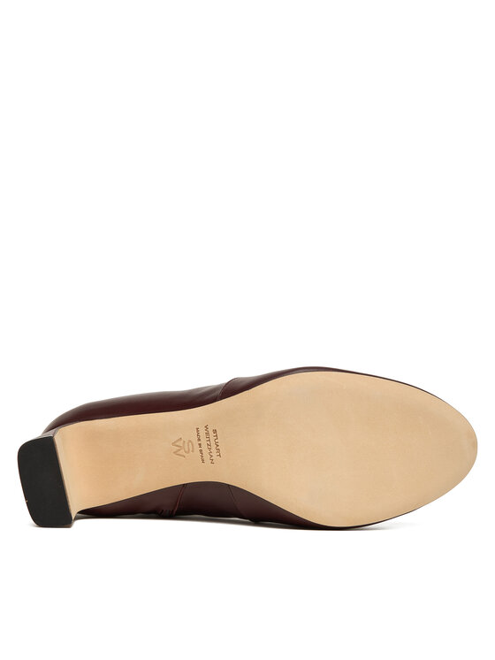 Stuart Weitzman Ботильйони Stuart Weitzman Babette SL542 Бордовий