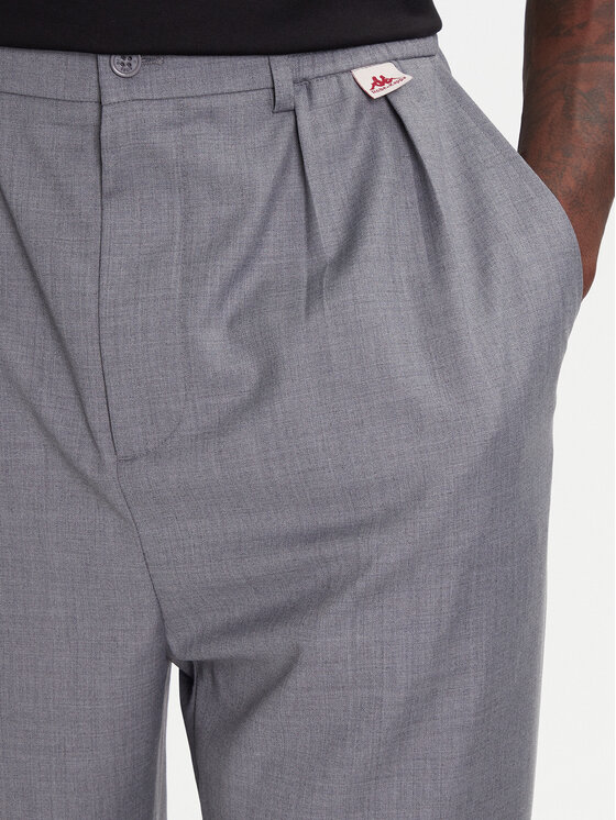 Kappa Kappa Hlače iz tkanine 62131TW Siva Regular Fit