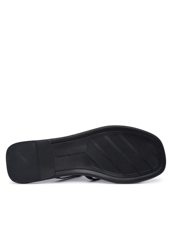 Tommy Hilfiger Sandale Tommy Hilfiger Flat Strappy FW0FW09220 Negru