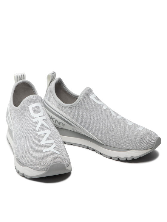 DKNY Sneakersy DKNY Jay-Slip On Sneake K1254231 Stříbrná