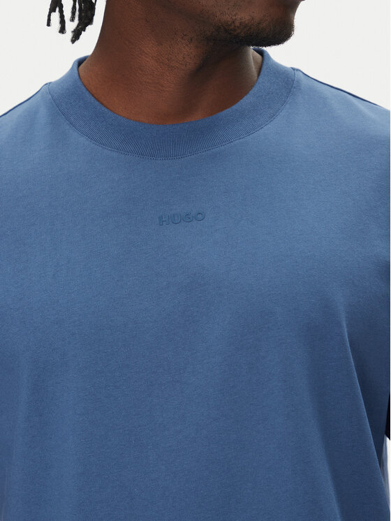 HUGO HUGO Majica Dapolino 50488330 Modra Relaxed Fit