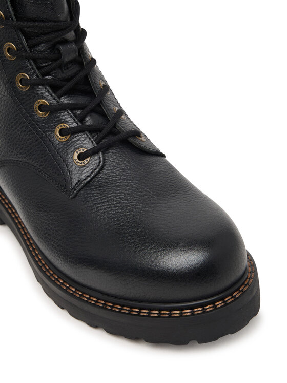 Tommy Jeans Polacchine Tommy Jeans Archive '01 Tumble Lace Up Warm EM0EM01780 Nero