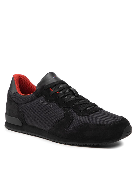 Tommy Hilfiger Αθλητικά Tommy Hilfiger Iconic Material Mix Runner FM0FM04022 Μαύρο