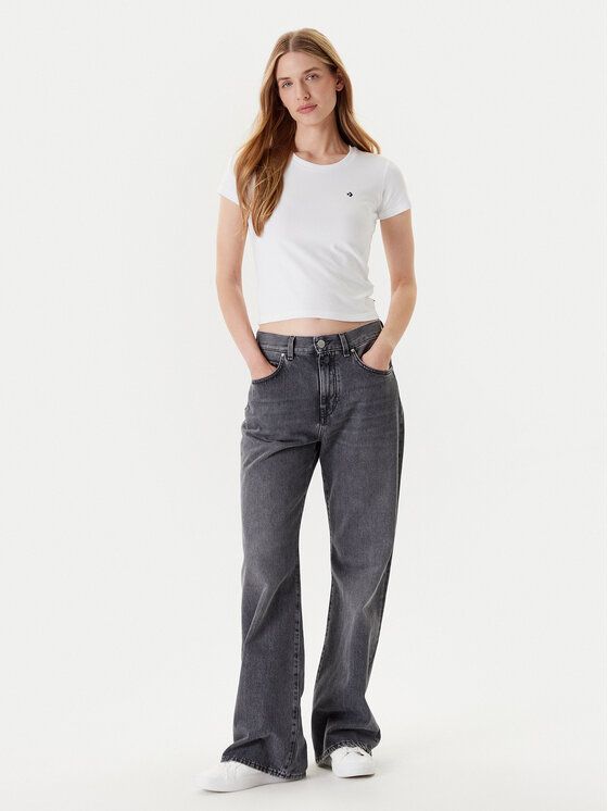 Converse Converse Футболка 10027252-A01 Білий Slim Fit
