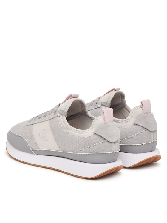Calvin Klein Sneakersy Calvin Klein Retro Runner Sock Laceup Neo Mix HW0HW03250 Szary