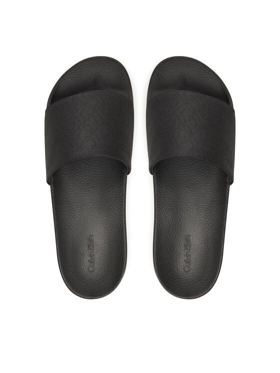 Calvin Klein Chanclas Calvin Klein Pool Slide Jaq Mono HM0HM01762 Negro
