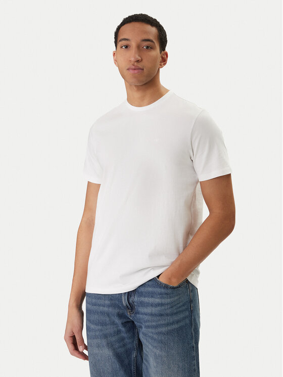 Calvin Klein Jeans Calvin Klein Jeans Majica Classic Monogram LV04RD254G Bela Regular Fit